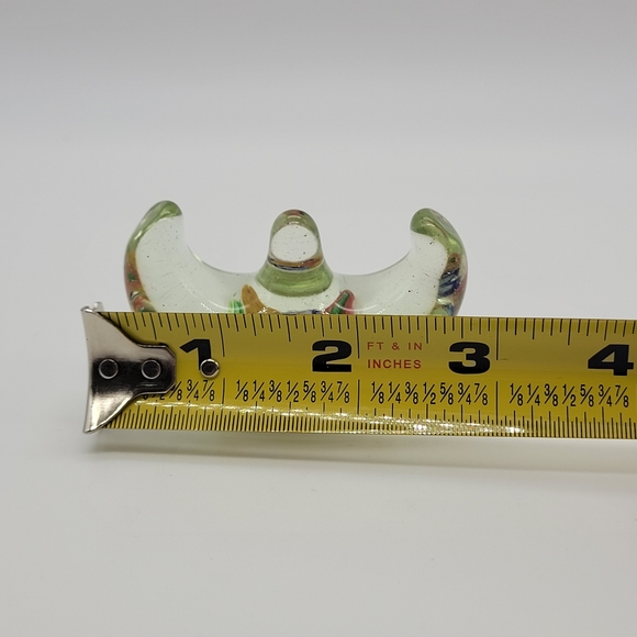 Vintage 1930s Chinese Millefiori Glass Brush Chopstick Holder Paperweight - Picture 5 of 6